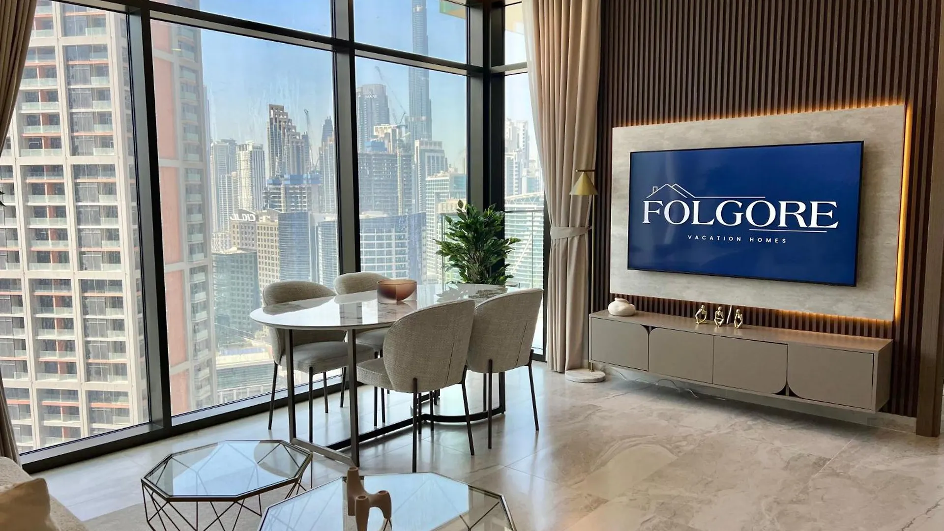 Burj Khalifa And Canal View With Ultra Luxury location